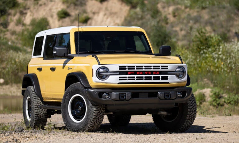 2023 Ford Bronco parked in the desert
