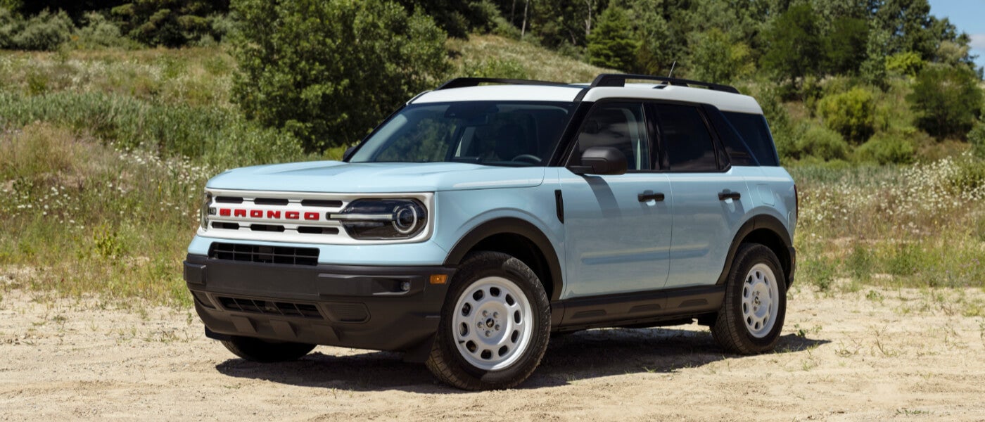 2024 Ford Bronco Sport parked in forest