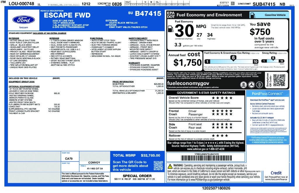 2025 Ford Escape ST-Line