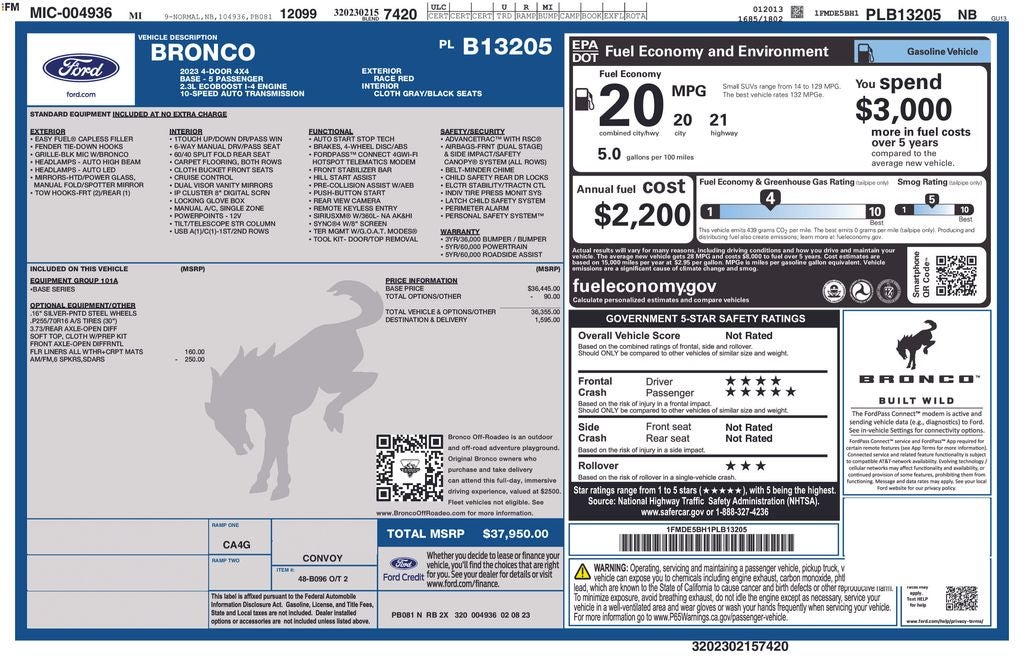 2023 Ford Bronco Base