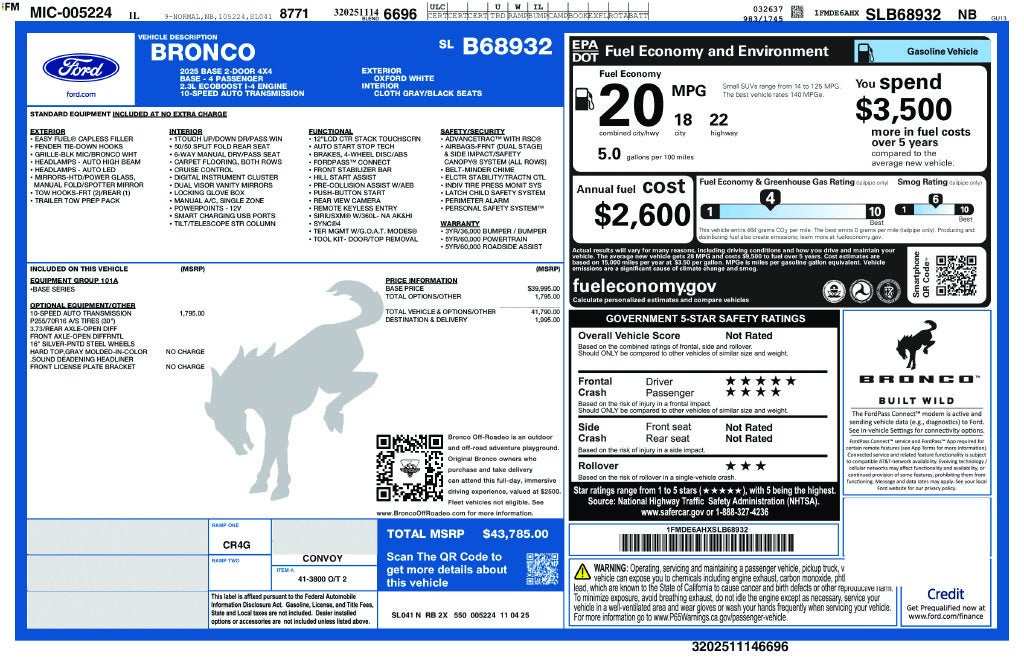 2025 Ford Bronco Base
