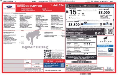 2026 Ford Bronco Raptor