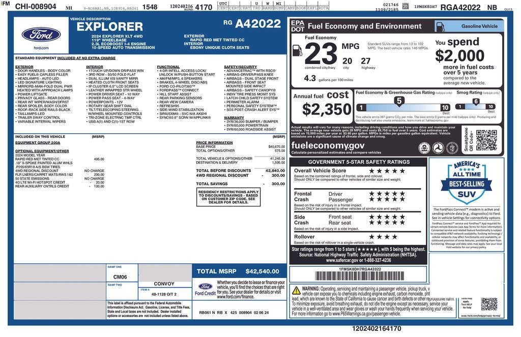 2024 Ford Explorer XLT