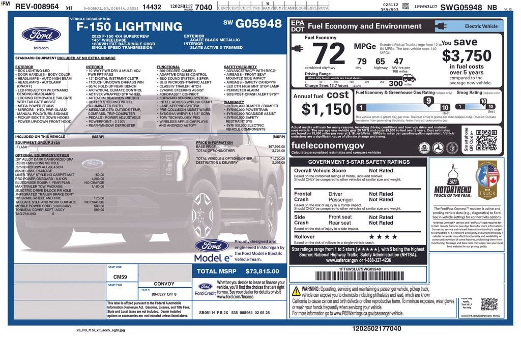 2025 Ford F-150 Lightning Flash