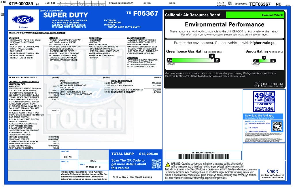 2026 Ford F-250SD XLT