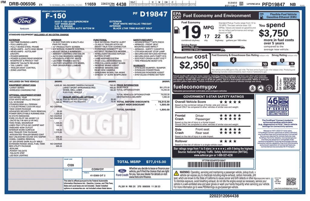 2023 Ford F-150 Lariat