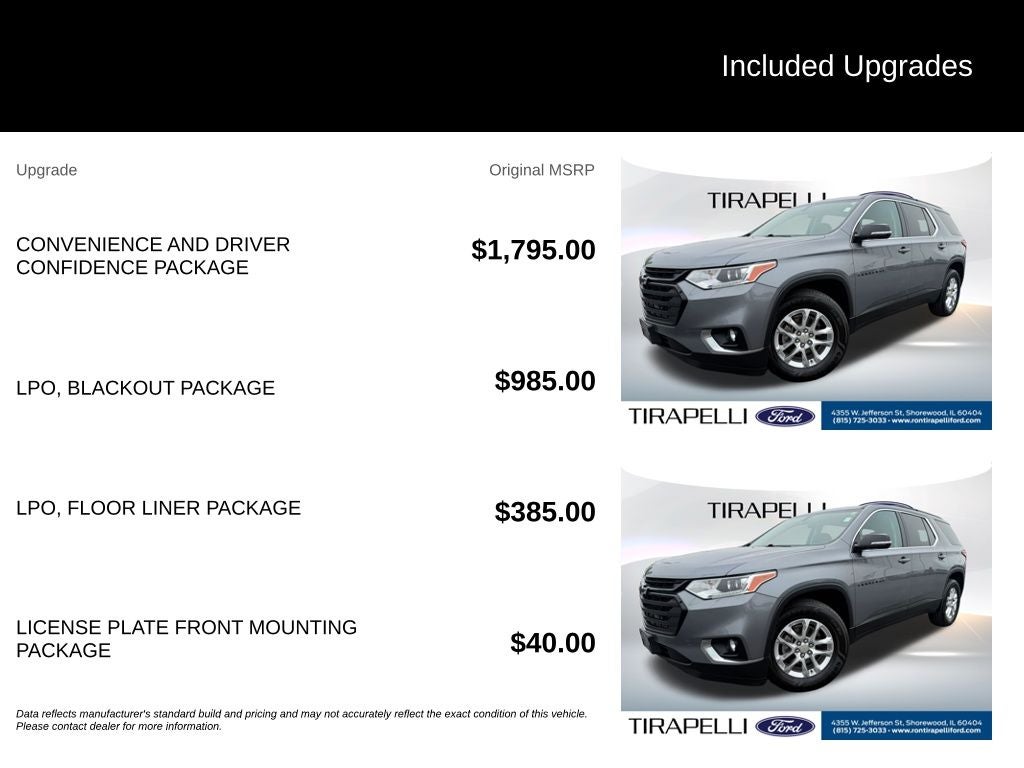 2019 Chevrolet Traverse LT Cloth w/1LT