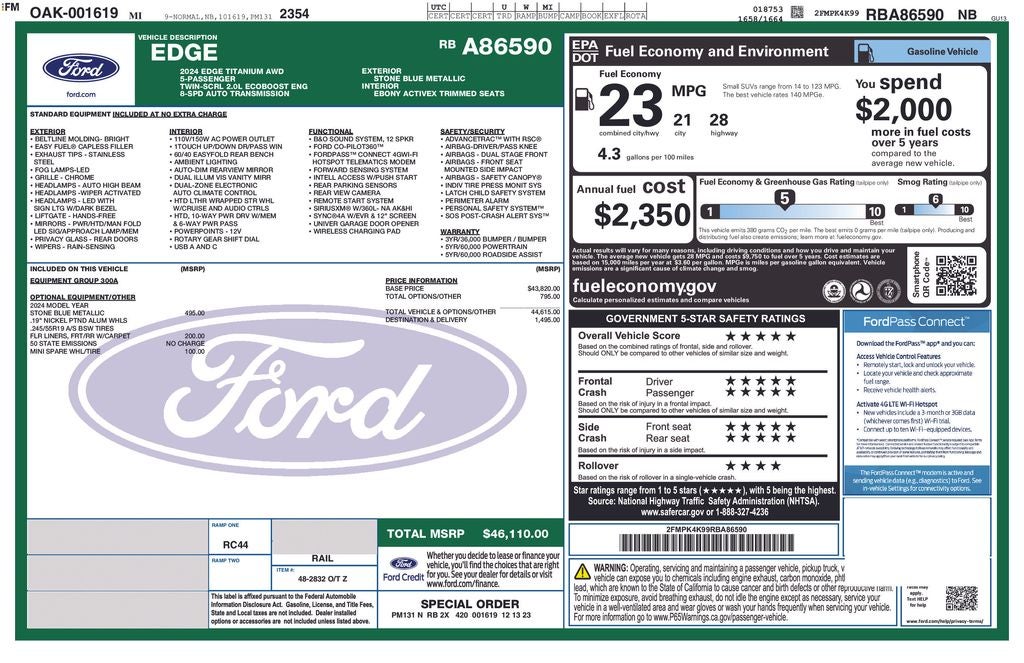 2024 Ford Edge Titanium