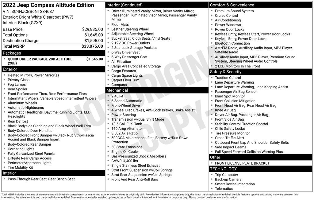 2022 Jeep Compass Altitude