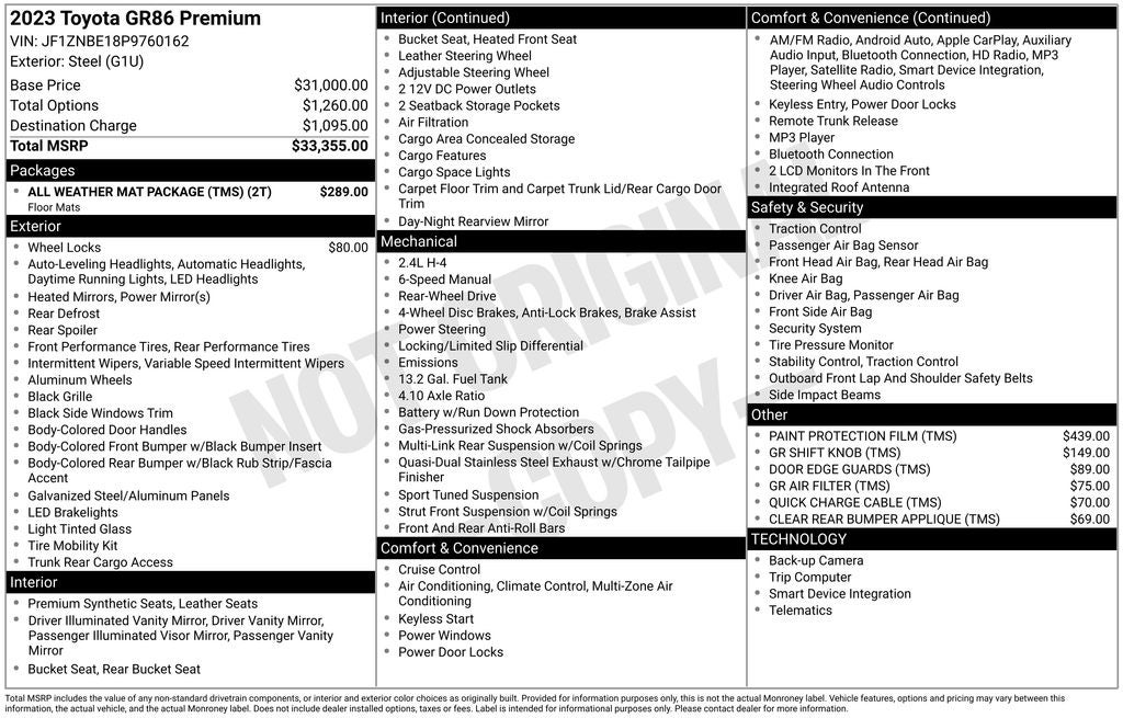 2023 Toyota GR86 Premium