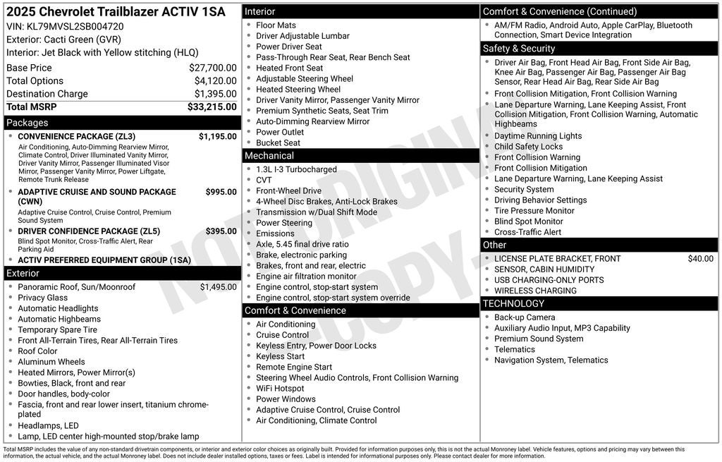 2025 Chevrolet TrailBlazer ACTIV