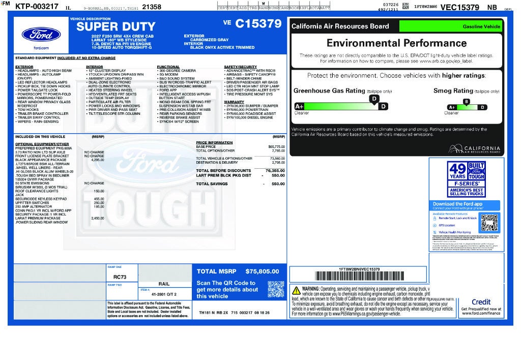 2027 Ford F-250SD F-250® Lariat®
