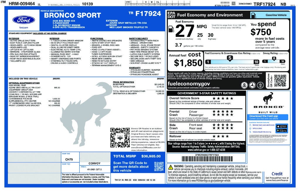 2026 Ford Bronco Sport Big Bend®