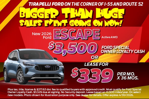 New 2026 Ford Escape Active