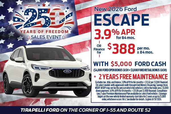New 2026 Ford Escape