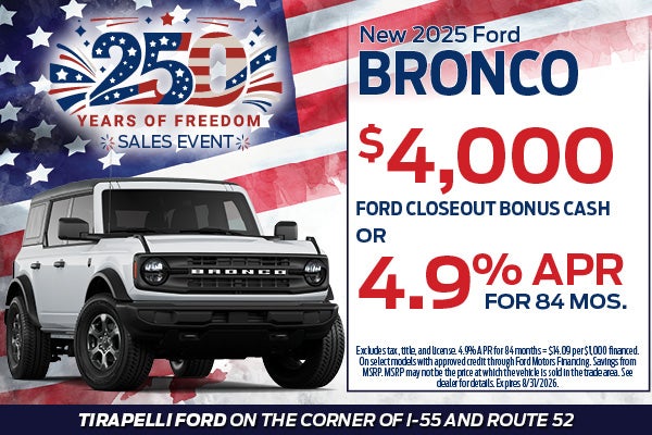 New 2025 Ford Bronco
