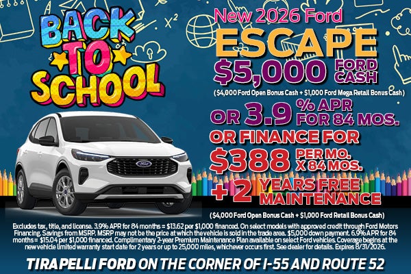 New 2026 Ford Escape