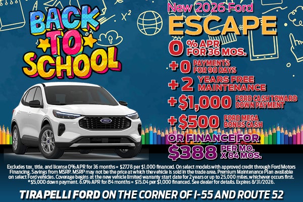 New 2026 Ford Escape