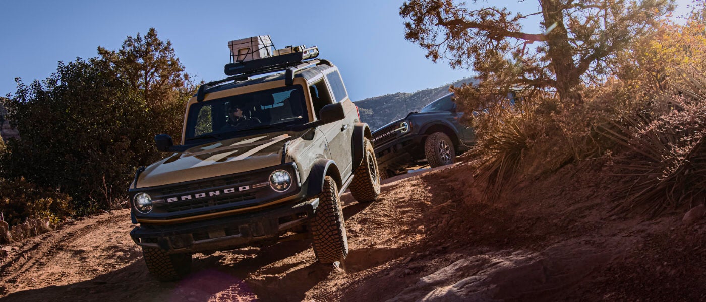 2025 Ford Bronco offroading with cargo