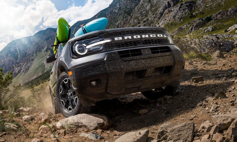 2025 Ford Bronco Sport offroading in mud