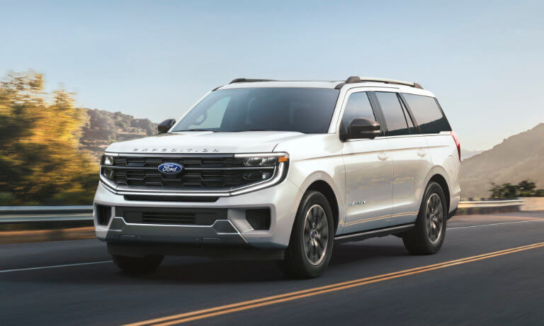 2025 Ford Expedition driving on mountain highway
