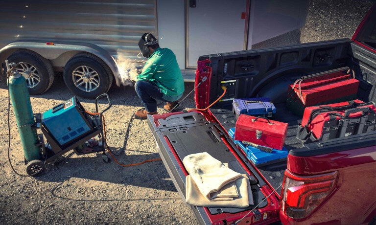 2025 Ford F-150 powering welding equipment