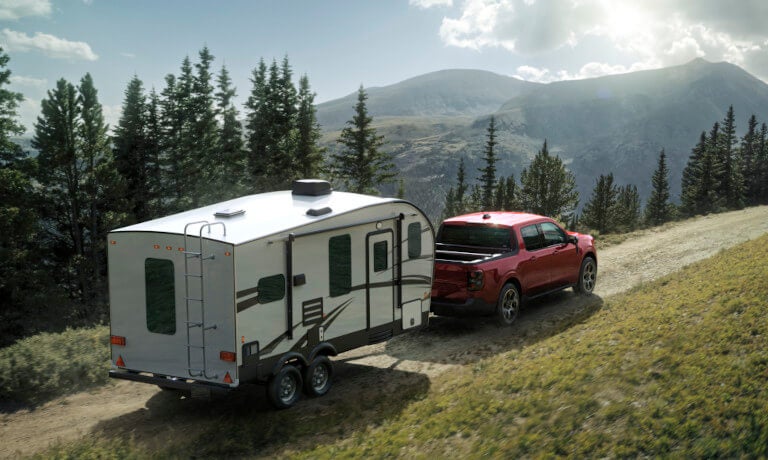 2025 Ford Maverick towing an RV