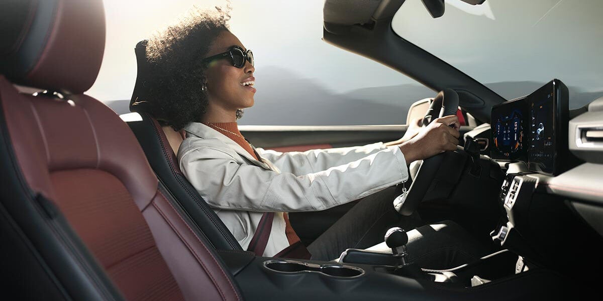 2025 Ford Mustang interior front with driver