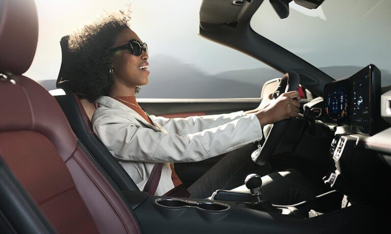 2025 Ford Mustang front seats with driver