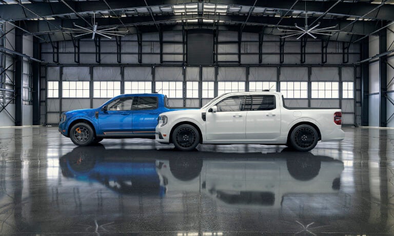 2026 Ford Maverick pair parked in warehouse