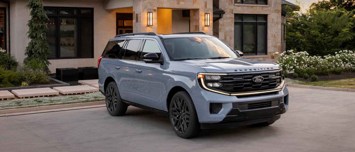 2027 Ford Expedition parked outside a house